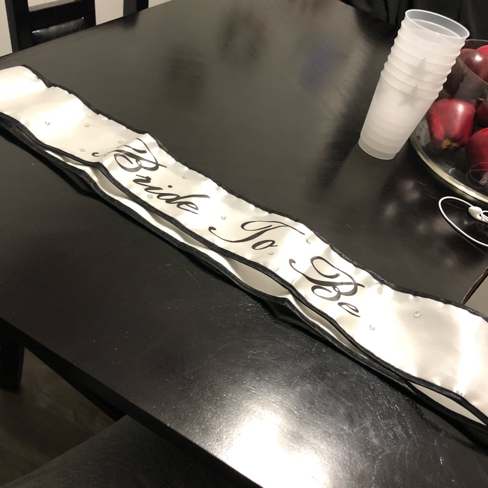 Bride to be sash
